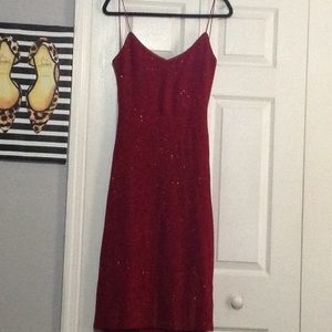Sparkling red dress